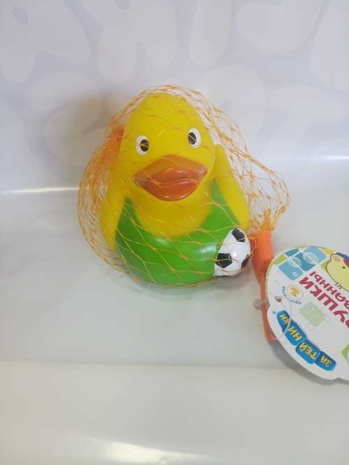 Игрушка для ванны Пластизоль Уточка с мячиком GT7097