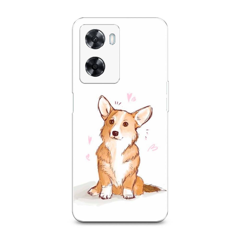 

Чехол Awog на Oppo A77 4G / Оппо А77 4G "Корги любовь", Бежевый;белый, 2511550-1