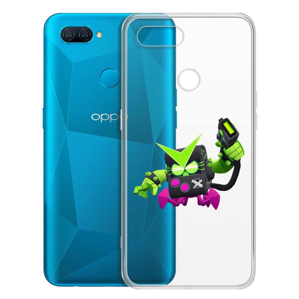 

Чехол-накладка Brawl Stars-Вирус 8-бит для Oppo A12/A11k/A7/A5s, Прозрачный