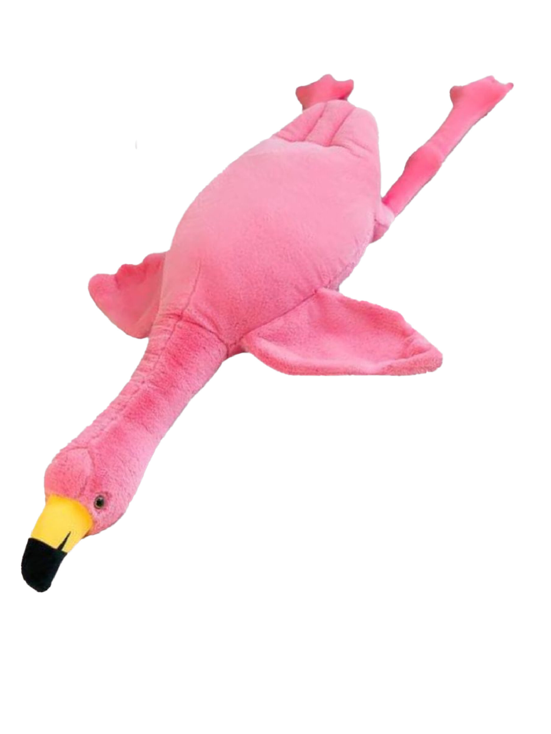 Мягкая игрушка La-LaLand Фламинго-обнимусь, розовый, 70 см