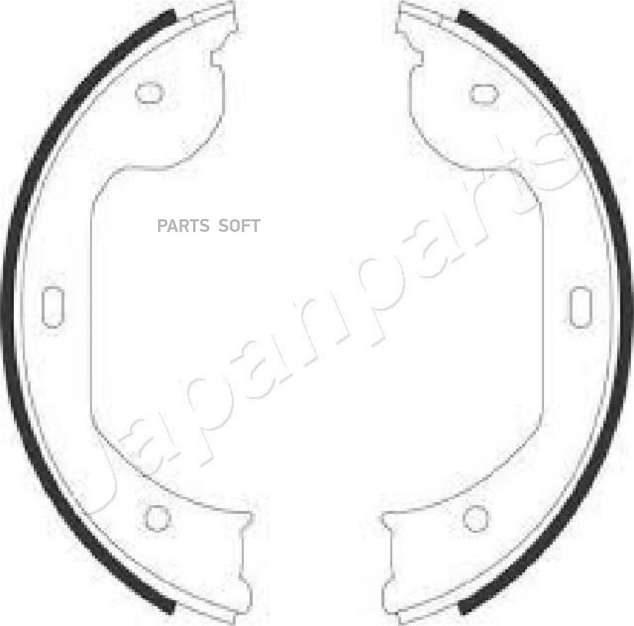

Колодки Тормозные Стояночного Тормоза Japanparts gf0104af