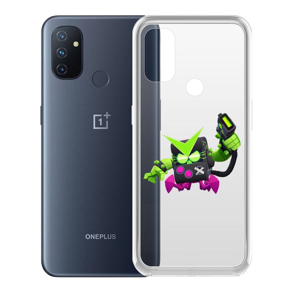 

Чехол-накладка Brawl Stars-Вирус 8-бит для OnePlus Nord N100, Прозрачный