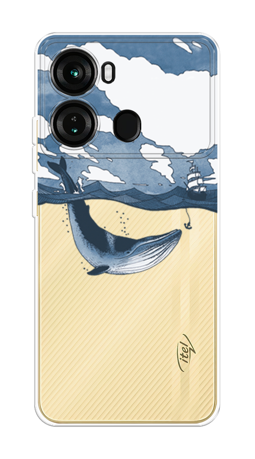 

Чехол на Itel P40 "Большой кит", Синий, 3201350-1