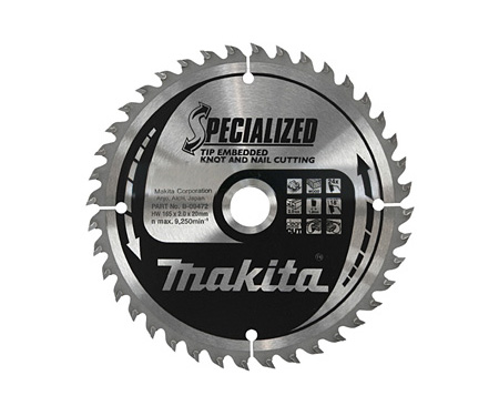 

Диск для дерева с гвоздями 165х2.0х20, 40T,Makita B-09472, B-09472