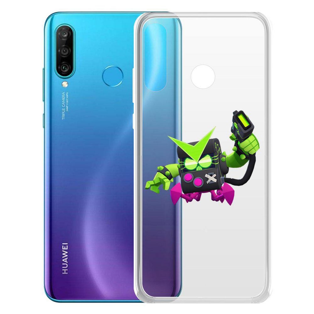 

Чехол-накладка Brawl Stars-Вирус 8-бит для Huawei P30 Liteor 20 Lite (RU)/20s/20e