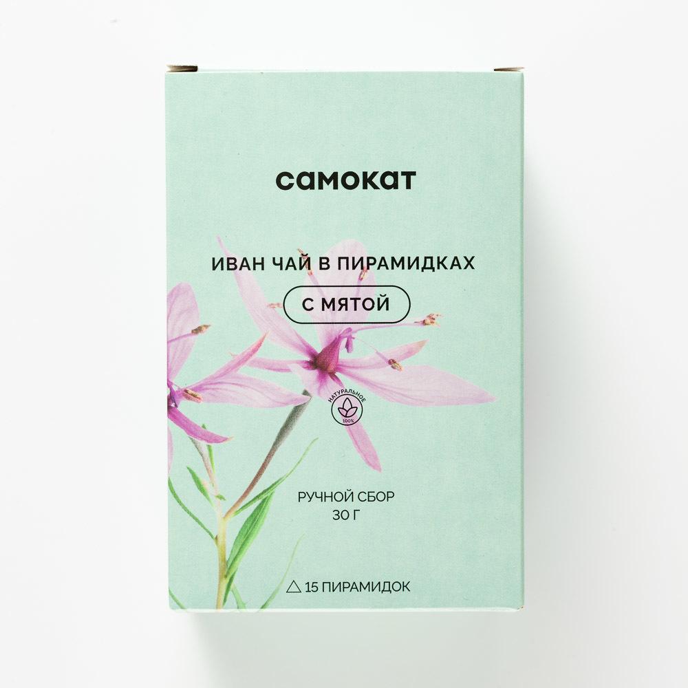 фото Иван-чай самокат с мятой, 15 пирамидок, 30 г