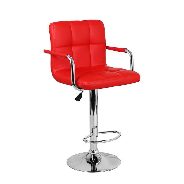 фото Барный стул империя стульев kruger arm красный wx-2318c red
