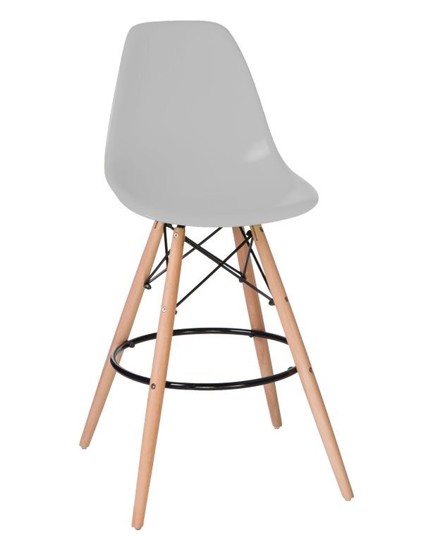 

Барный стул Империя стульев DSW BAR LMZL-PP638G light grey, черный/светло-серый, DSW BAR