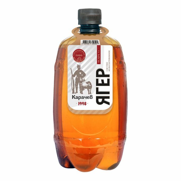 

Пиво Jager светлое нефильтрованное 4,5% 1 л