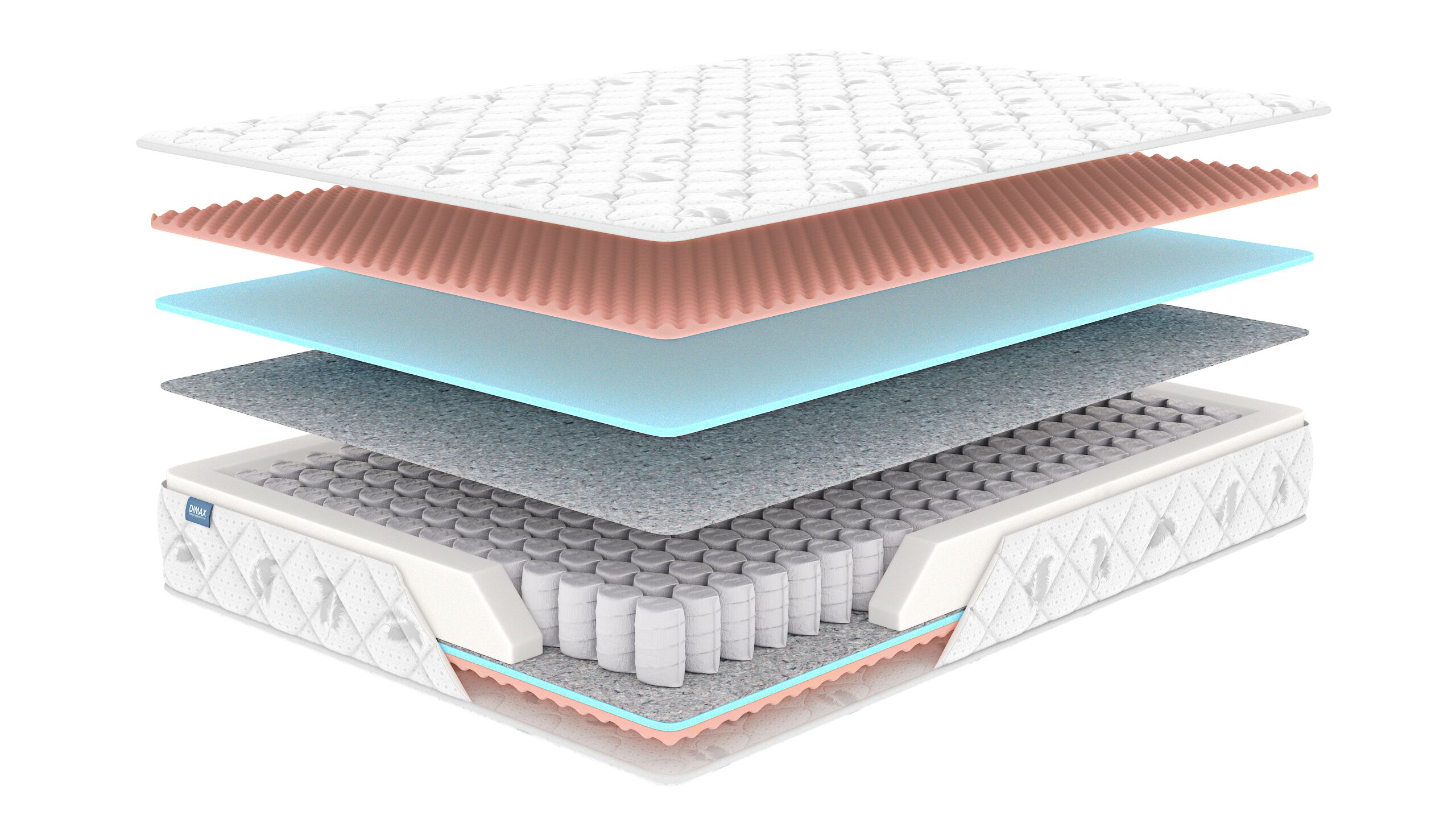 

Матрас Dimax Оптима Массаж 120х200, Бежевый;белый;серый;серебристый, Оптима Массаж