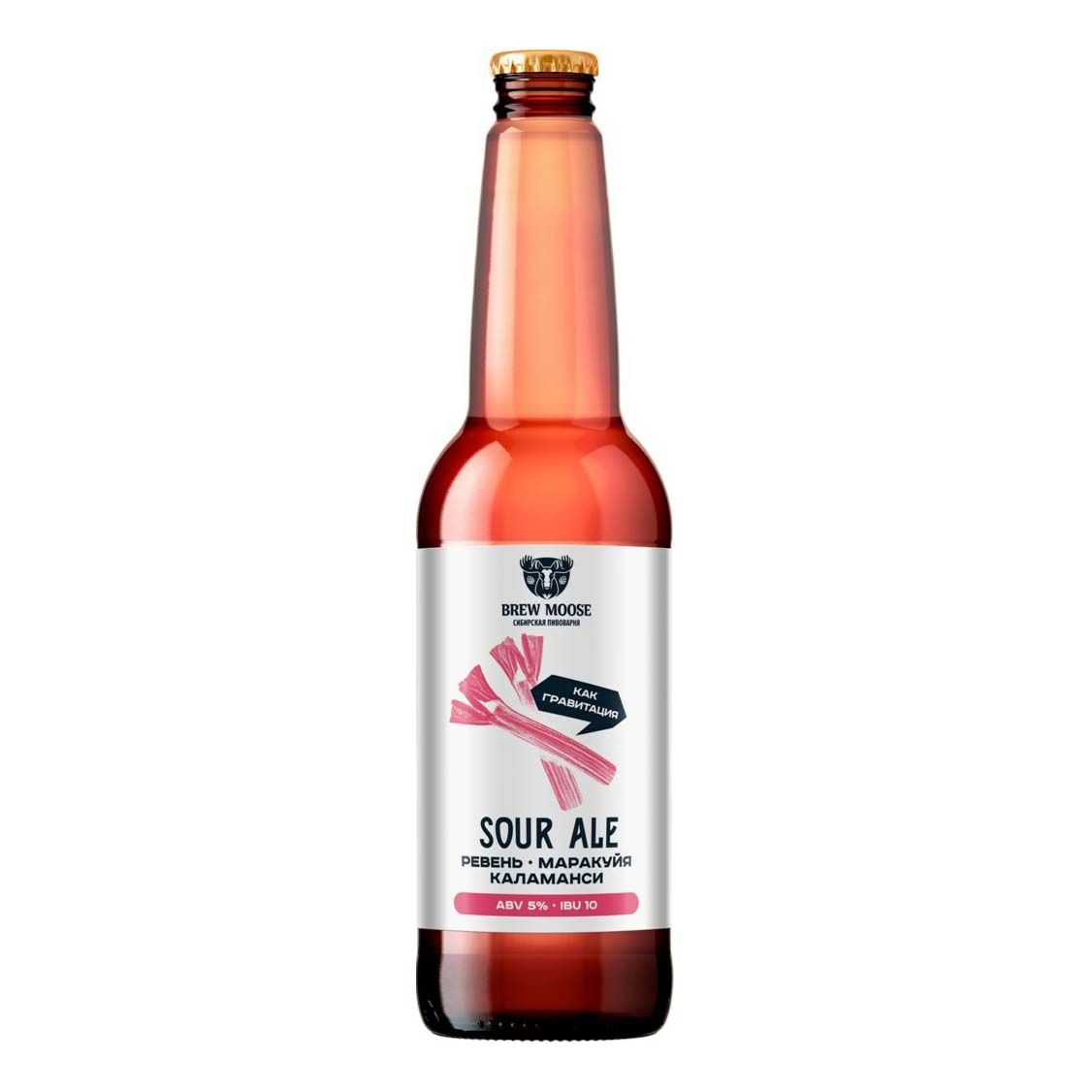 

Напиток пивной Brew Moose Sour Ale светлое фильтрованное пастеризованное 5% 0,44 л