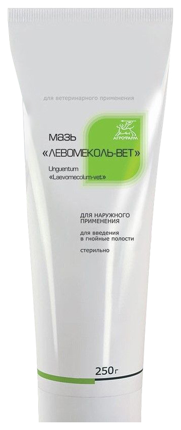 

Препарат для кожи и шерсти животных АГРОФАРМ Левомеколь-ВЕТ 250 г
