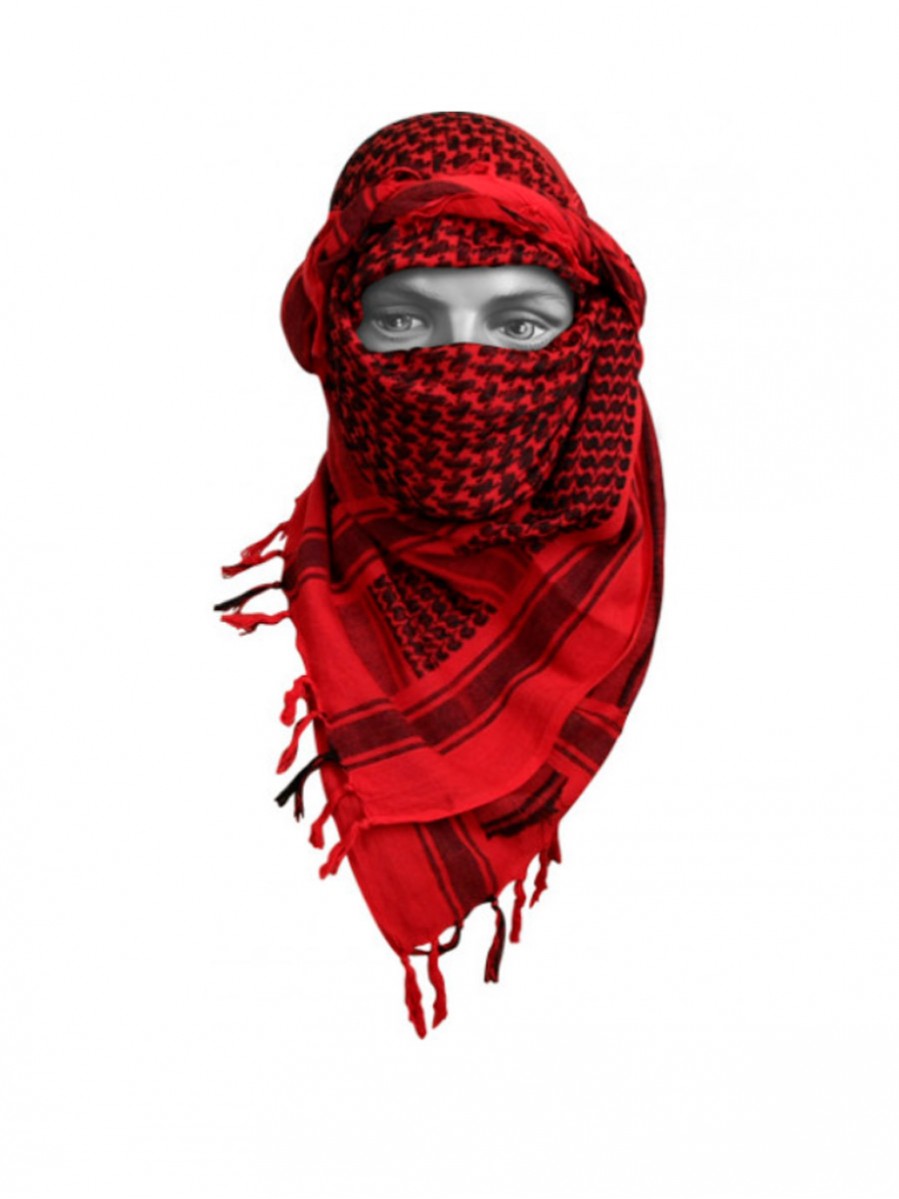 фото Ветрозащитная маска tactica 7.62 арафатка, красная, one size