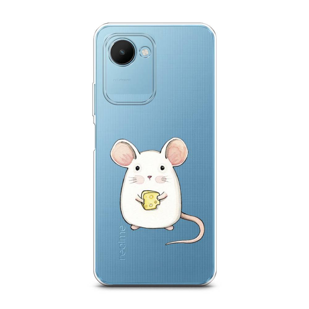 

Чехол Awog на Realme C30S 4G "Мышка", Белый, 2511650-1