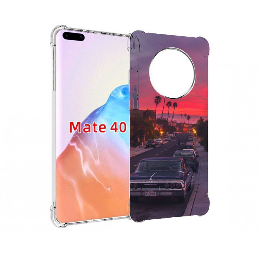 

Чехол MyPads Tocco для Huawei Mate 40 красивая дорога америки, Прозрачный, Tocco
