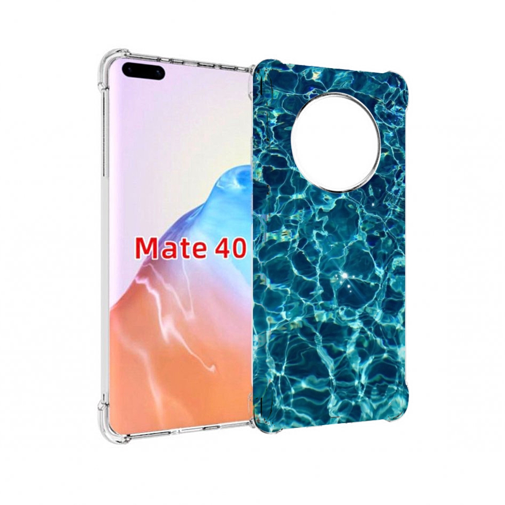 

Чехол MyPads Tocco для Huawei Mate 40 красивая голубая вода, Прозрачный, Tocco