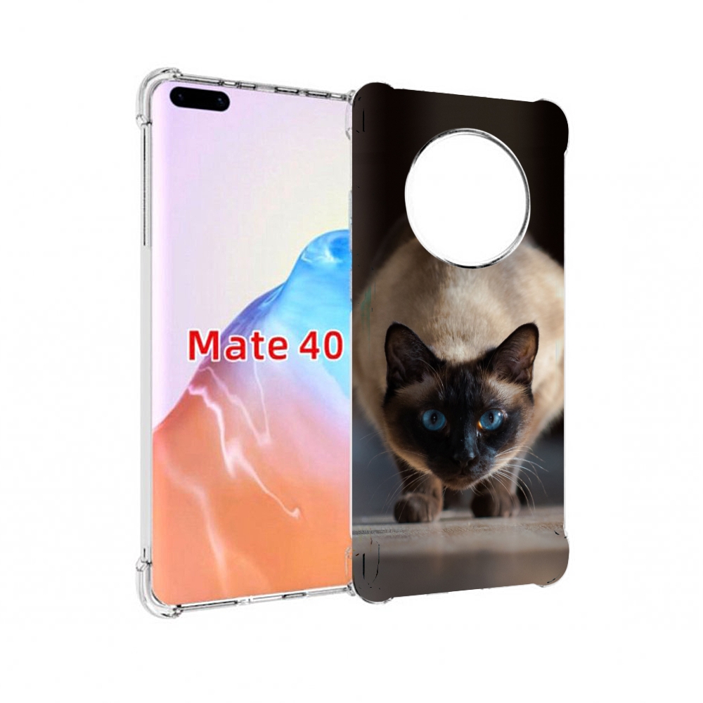 Чехол MyPads Tocco для Huawei Mate 40 кошка сиамская