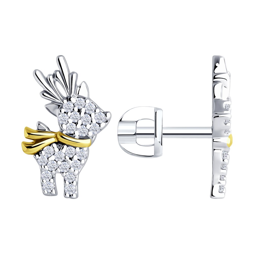 

Серьги из серебра SOKOLOV 94026673, фианит, 94026673