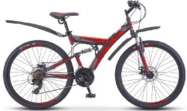 

Велосипед STELS Focus MD 26" 21-SP V010*LU088523*LU073825 *18" Чёрный/красный