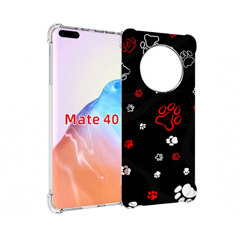 

Чехол MyPads Tocco для Huawei Mate 40 кошачьи-лапки, Прозрачный, Tocco