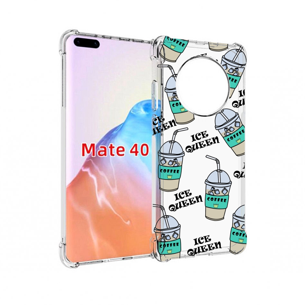Чехол MyPads Tocco для Huawei Mate 40 кофе-с-льдом