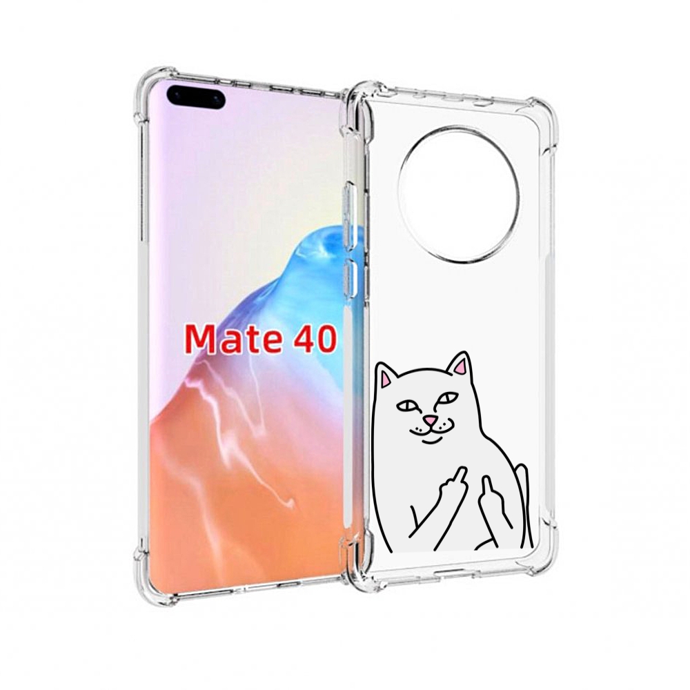 

Чехол MyPads Tocco для Huawei Mate 40 котяра, Прозрачный, Tocco