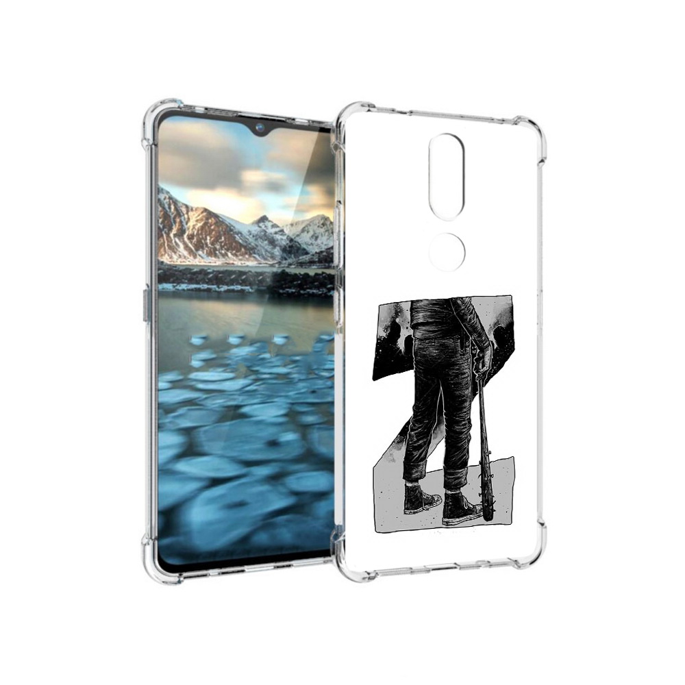 

Чехол MyPads Tocco для Nokia 2.4 воин черно белый (PT227049.107.265), Tocco