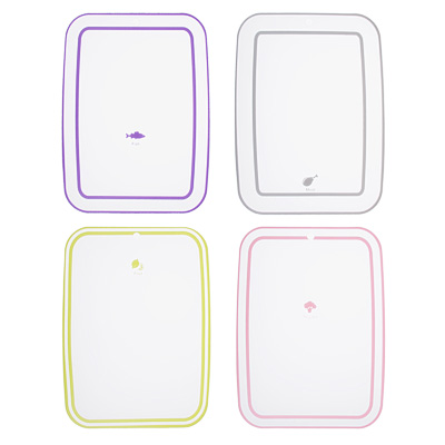 SATOSHI Малибу Набор досок разделочных гибких 4шт, 28х21см, фрукты\овощи\рыба\мясо, пласти