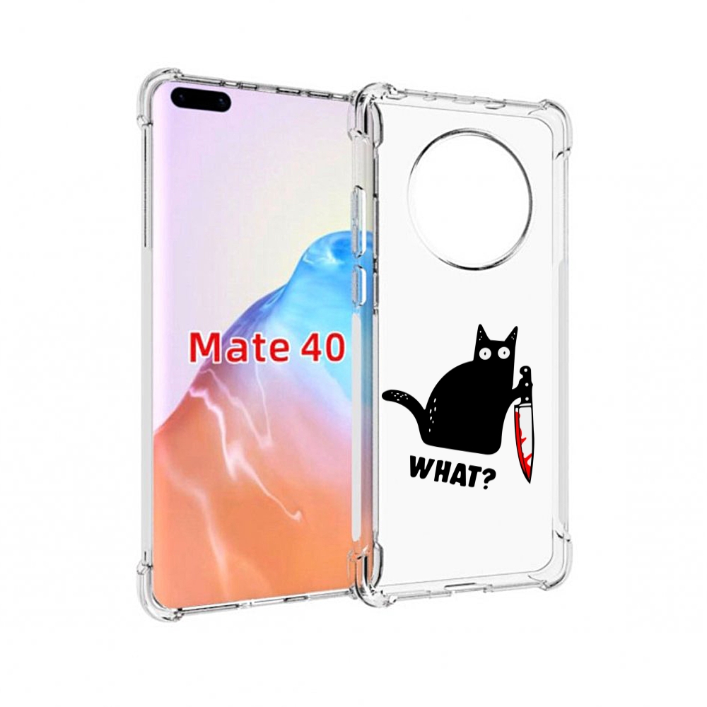 

Чехол MyPads Tocco для Huawei Mate 40 котик-убийца, Прозрачный, Tocco