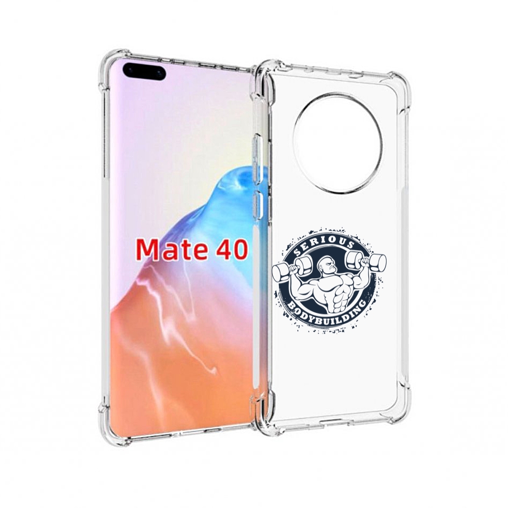 

Чехол MyPads Tocco для Huawei Mate 40 бодибилдинг воля к победе, Прозрачный, Tocco