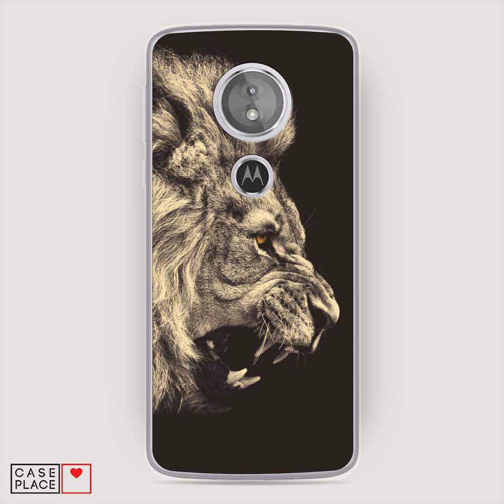 

Чехол Awog на Motorola Moto E5 / Моторола Мото E5 "Львиный рык 2", Разноцветный, 241050-1