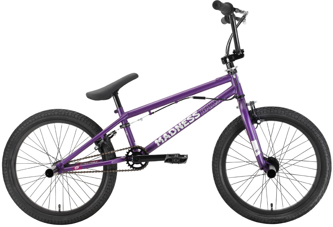 Велосипед STARK Madness BMX 3 2022 фиолетовый/серебристый