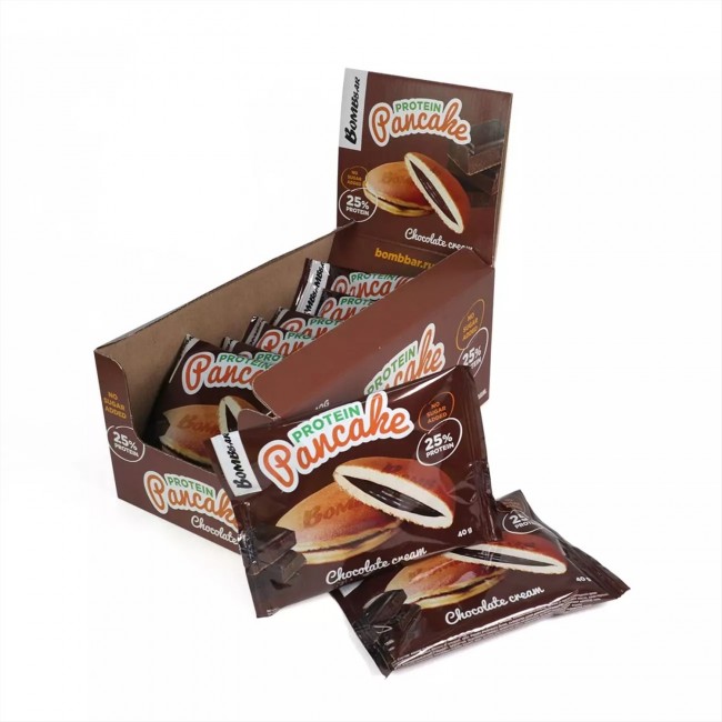

Протеиновые панкейки Bombbar Protein Pancake, 20шт по 40г (Двойной шоколад)