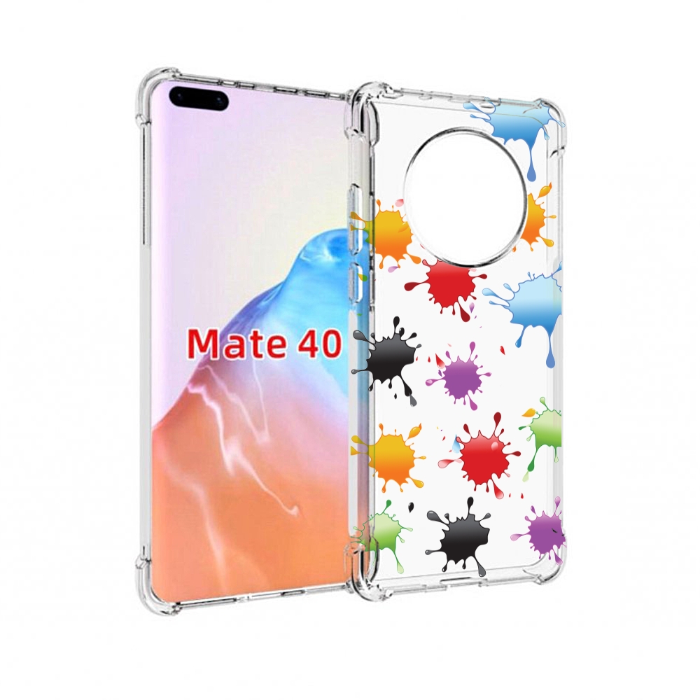 

Чехол MyPads Tocco для Huawei Mate 40 кляксы, Прозрачный, Tocco
