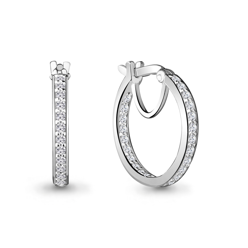 

Серьги из серебра с фианитом Aquamarine 42431А_925_р, 42431А_925_р