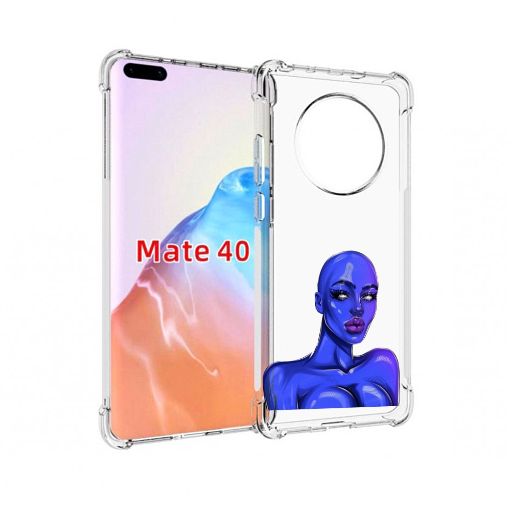

Чехол MyPads Tocco для Huawei Mate 40 инопланетянка, Прозрачный, Tocco