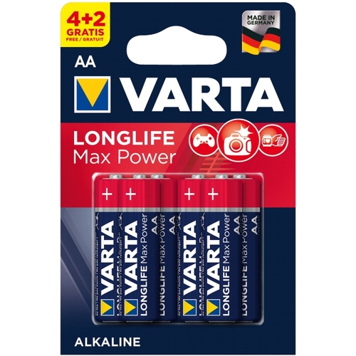 

Батарейки Varta LR6-6BL Longlife Max Power, 6 шт