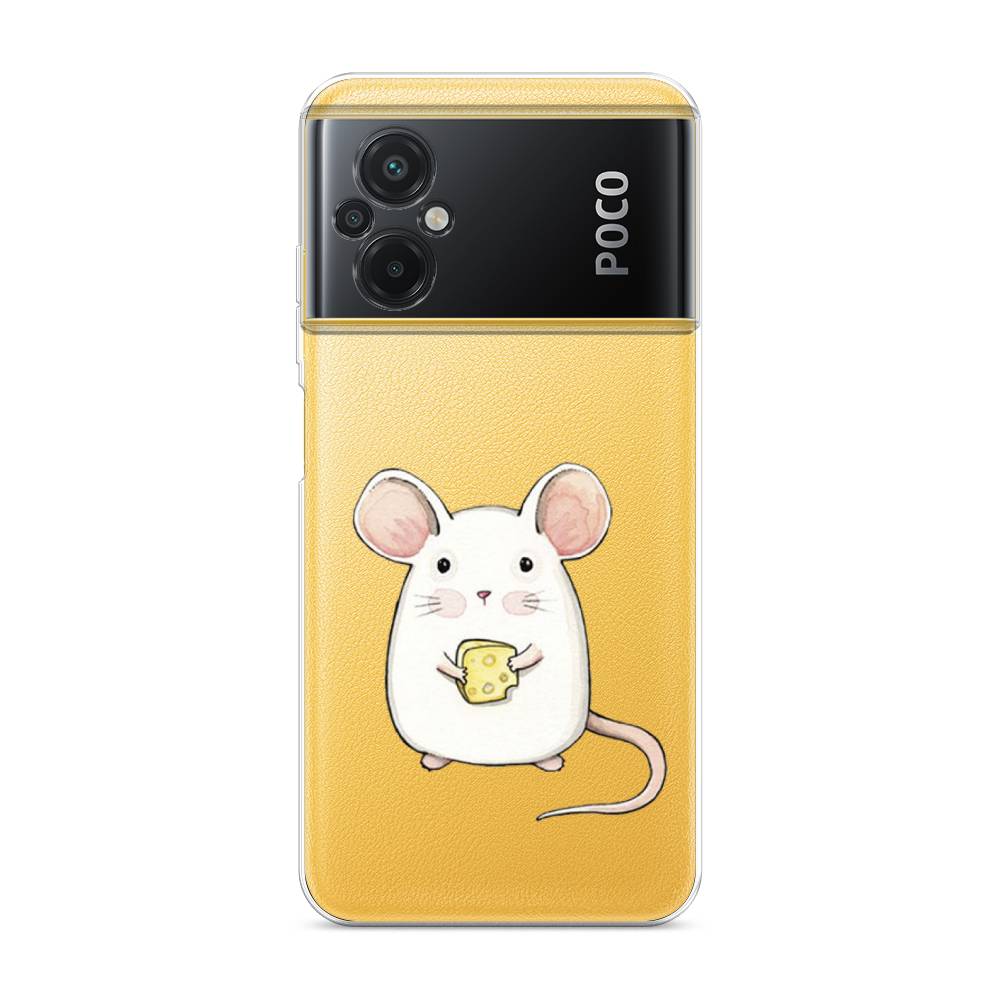 

Чехол Awog на Poco M5 / Сяоми Поко M5 "Мышка", Белый;розовый;прозрачный, 316450-1