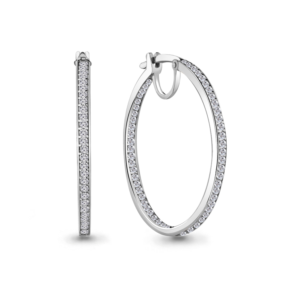 

Серьги из серебра с фианитом Aquamarine 42427А_925_р, 42427А_925_р