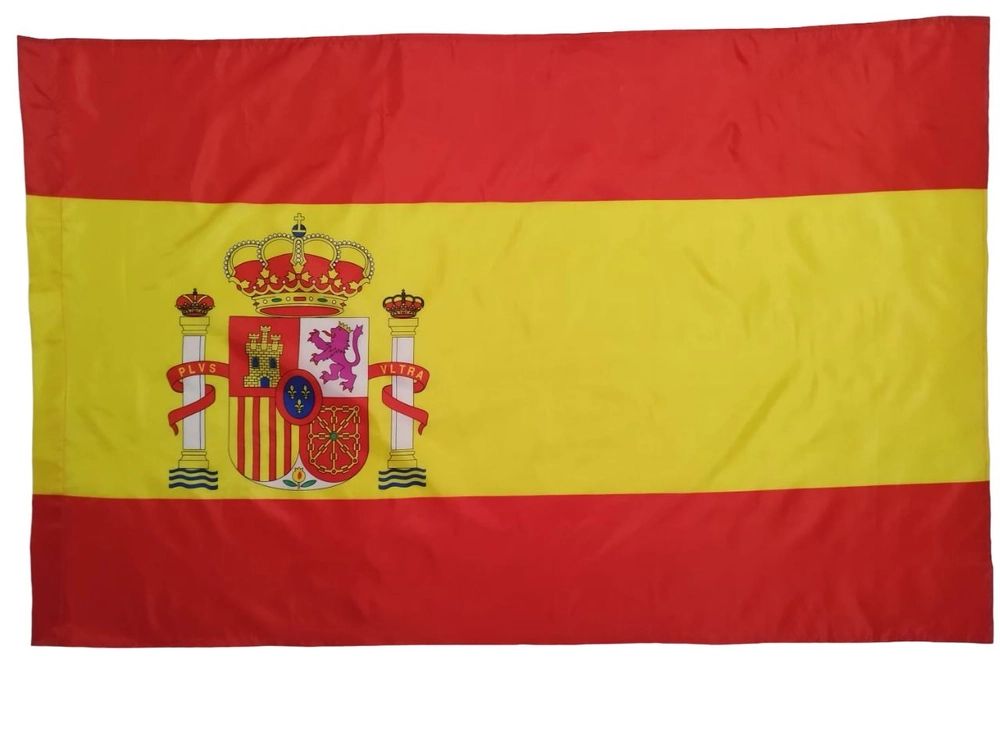 

Флаг Испании Королевство Испания Spain с гербом 145Х90см НАШФЛАГ Большой Двухсторонний, NFcn145