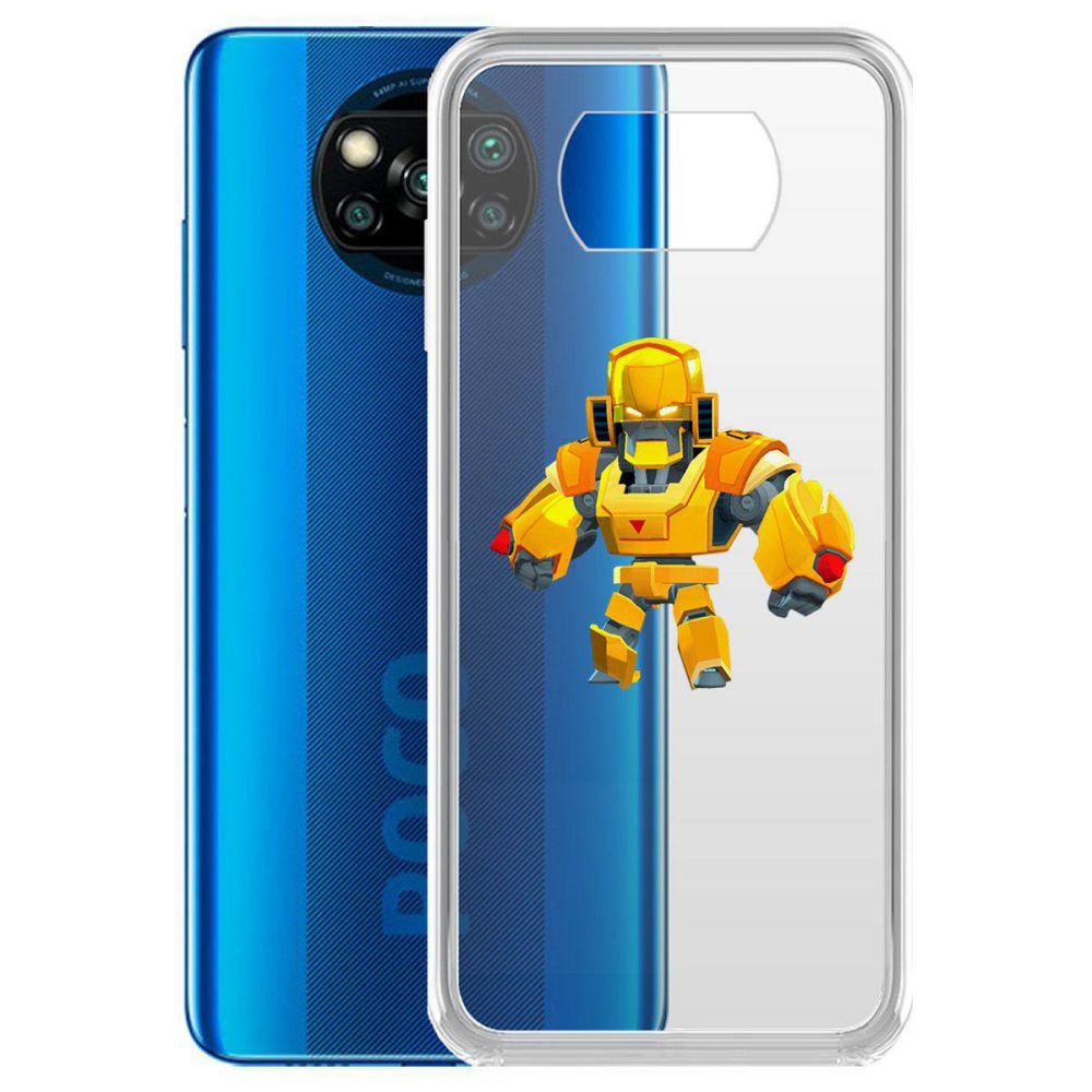 

Чехол-накладка Brawl Stars-Бо Золотой Меха для Poco X3 NFC