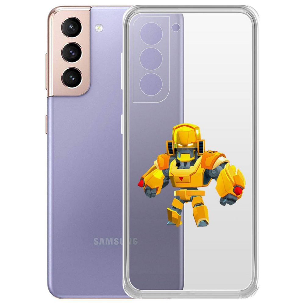 

Чехол-накладка Brawl Stars-Бо Золотой Меха для Samsung Galaxy S21+ (G996)