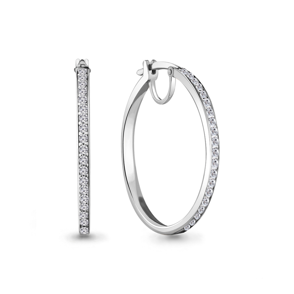 

Серьги из серебра с фианитом Aquamarine 42426А_925_р, 42426А_925_р