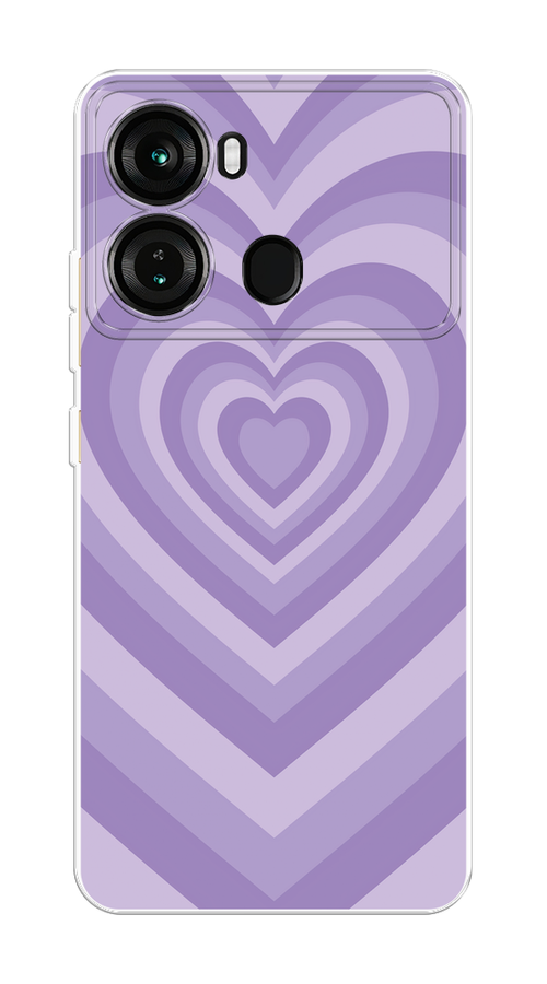 

Чехол на Itel P40 "Violet heart latte", Фиолетовый, 3201350-1