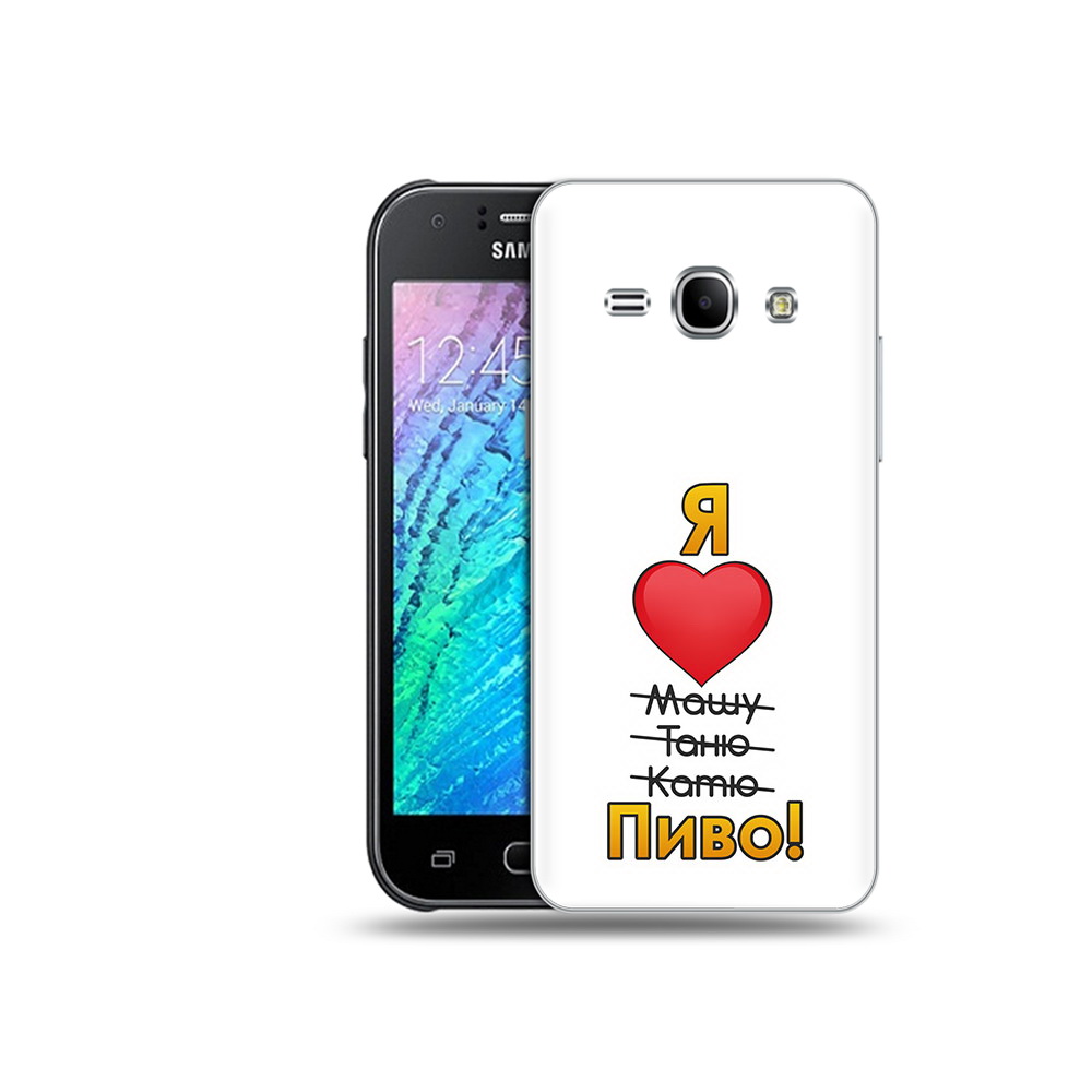 

Чехол MyPads Tocco для Samsung Galaxy J1 Я люблю машу таню катю пиво (PT26162.569.207), Прозрачный, Tocco