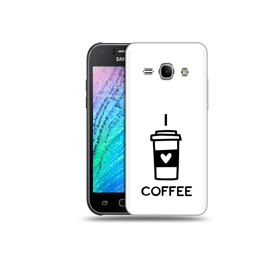 

Чехол MyPads Tocco для Samsung Galaxy J1 Я люблю кофе (PT26162.569.206), Прозрачный, Tocco