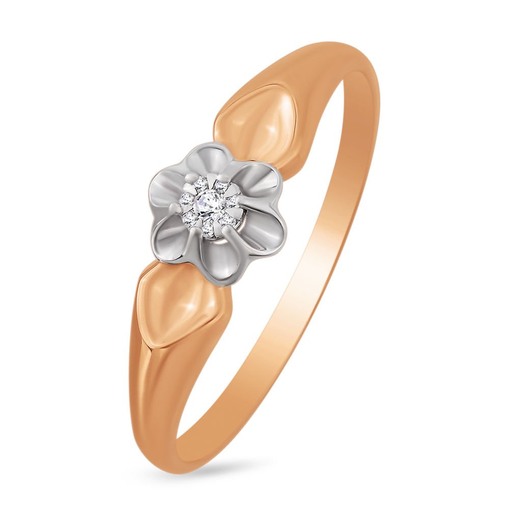

Кольцо женское из красного золота с бриллиантом 585Gold 101008395, р, 101008395