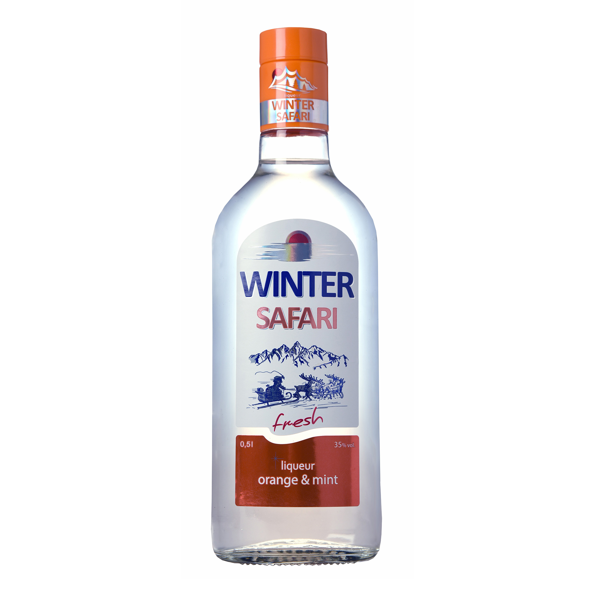 

Ликер Winter Safari десертный апельсин-мяты 40% 0,5 л