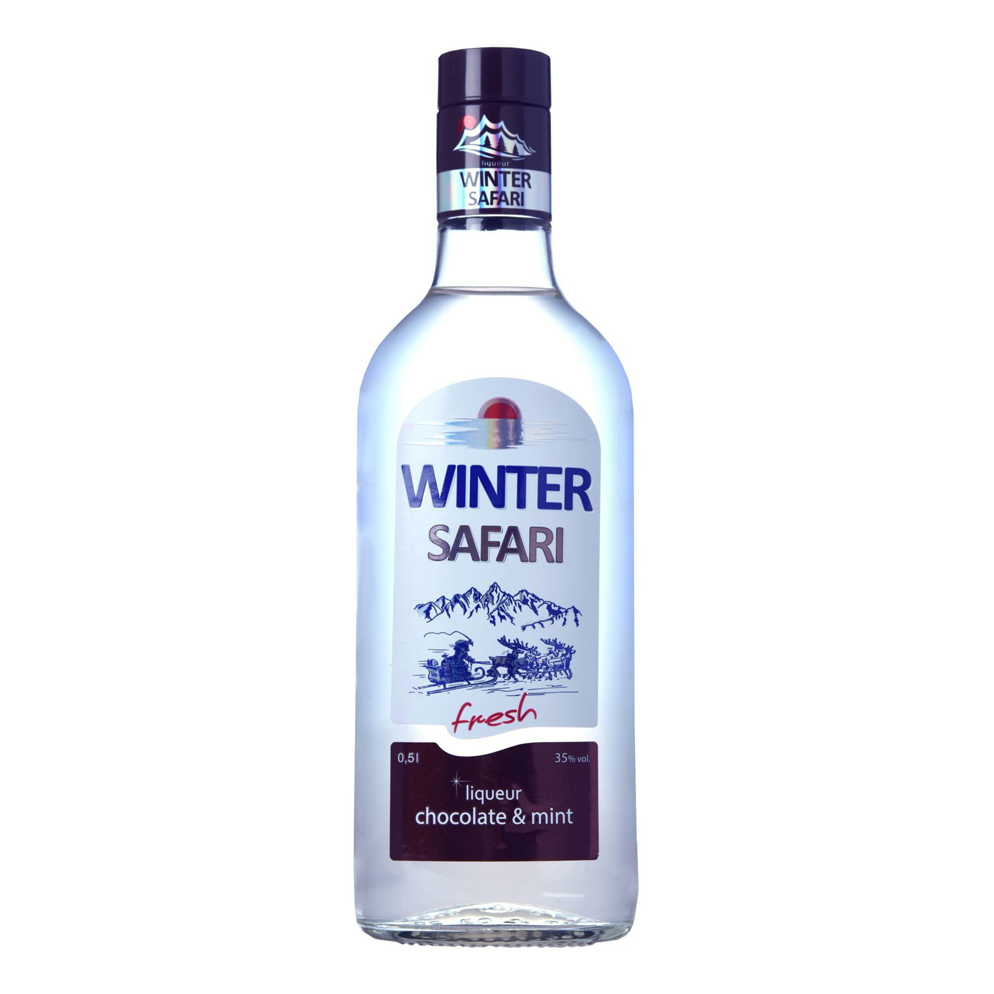 

Ликер Winter Safari крепкий со вкусом шоколада-мяты 35% 0,5 л