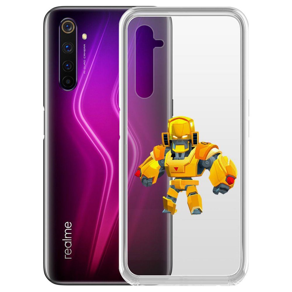 

Чехол-накладка Brawl Stars-Бо Золотой Меха для Realme 6 Pro